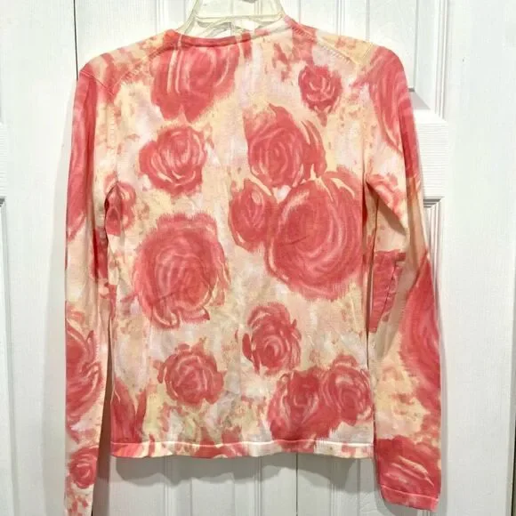 Kate Hill 2 pieces cardigan and sleeveless tie dye top set size XS 100% cotton - Picture 5 of 12